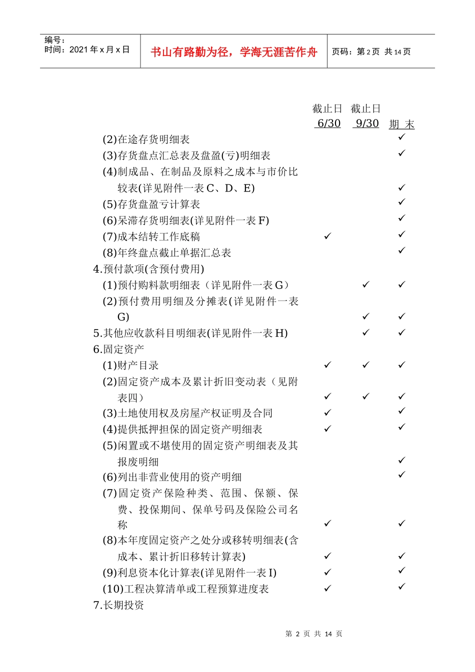 福建玉祥集团有限公司内部审计所需提供资料_第2页