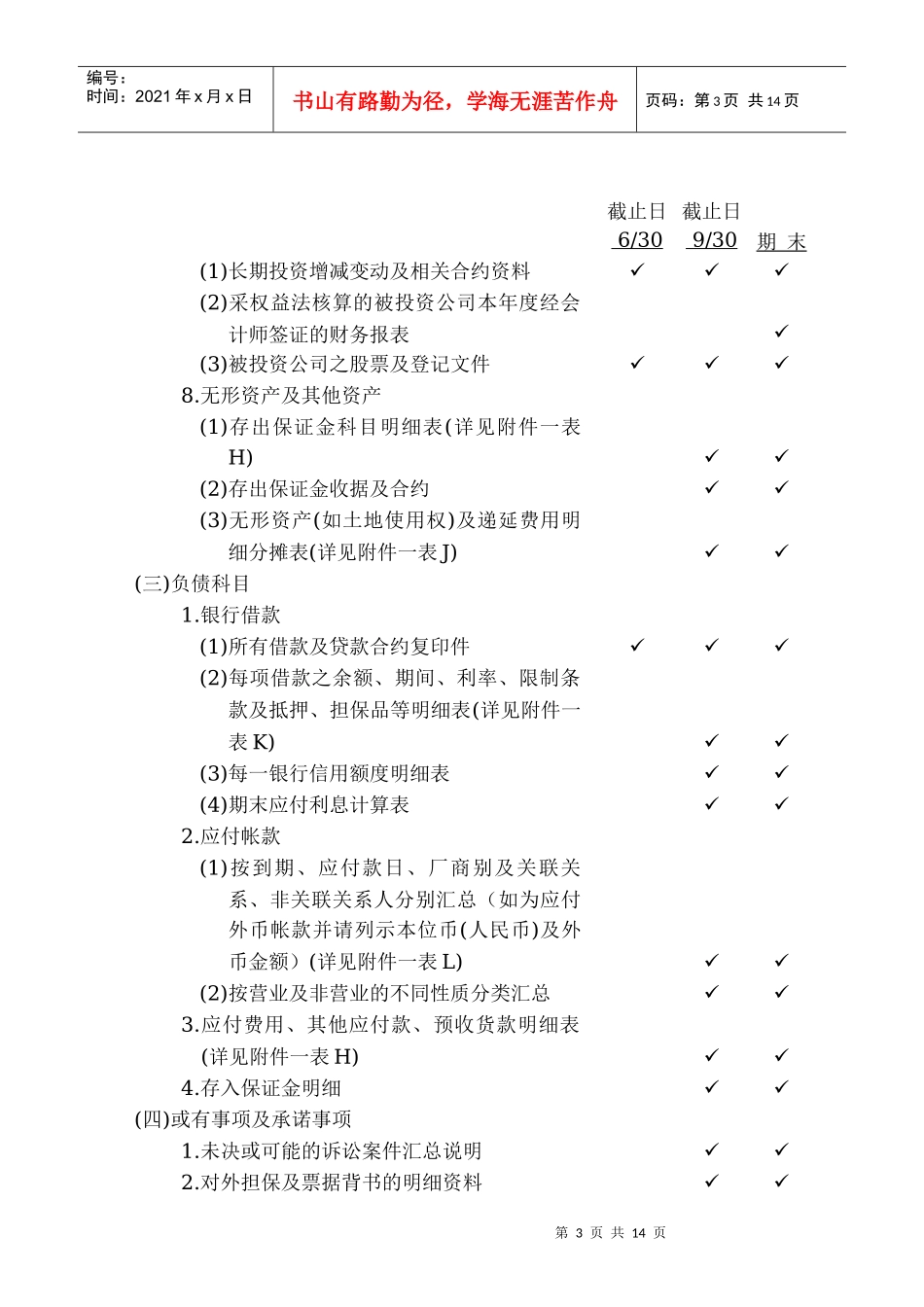福建玉祥集团有限公司内部审计所需提供资料_第3页