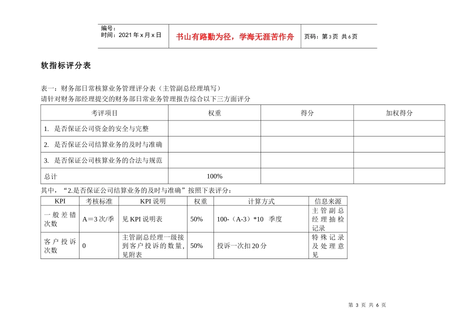 投资公司财务经理kpi组成表_第3页