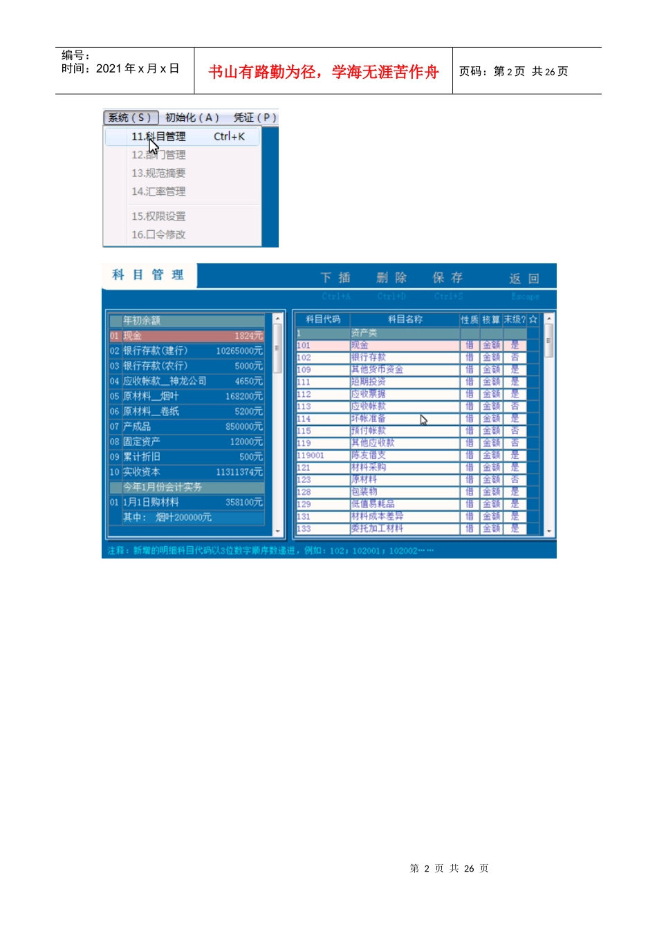会计电算化实务及模拟题_第2页