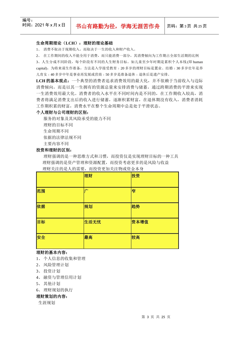 个人理财资料整理_第3页