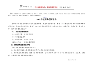 czoigv2005年度财务预算(二稿)