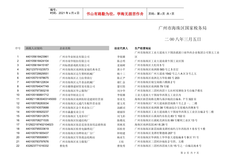 广州市海珠区国家税务局_第2页
