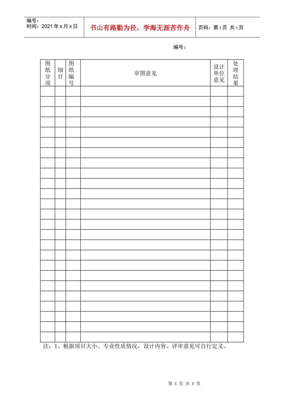 bd418设计内审意见记录表_第1页