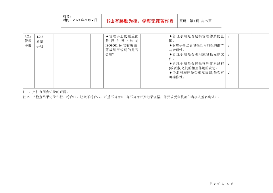 4体系内审检查表_第2页