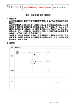 第二十二章-FI22_集中付款流程