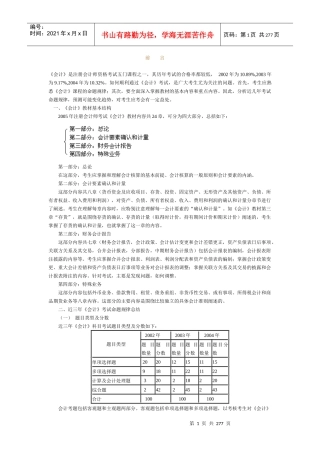 《会计》会计师资格考试管理及答案1