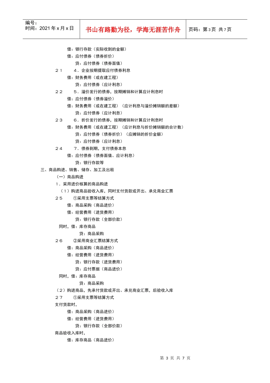财务人员必须会的会计分录_第3页