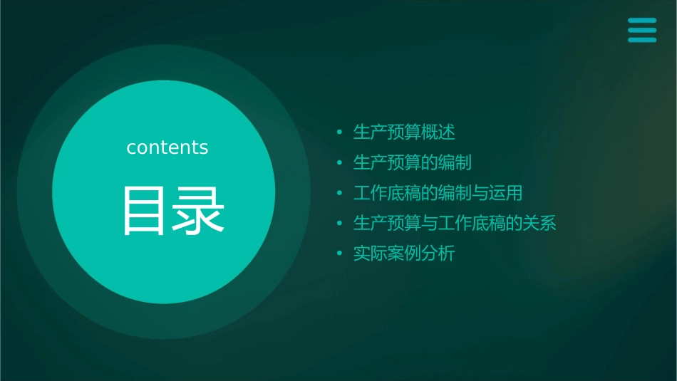 生产预算与工作底稿课件_第2页