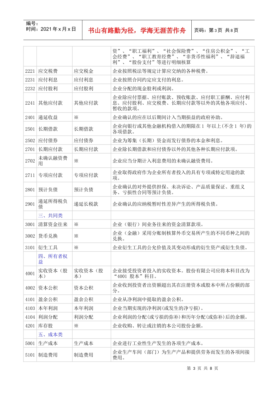 新旧会计科目对照表(与制造业相关)_第3页