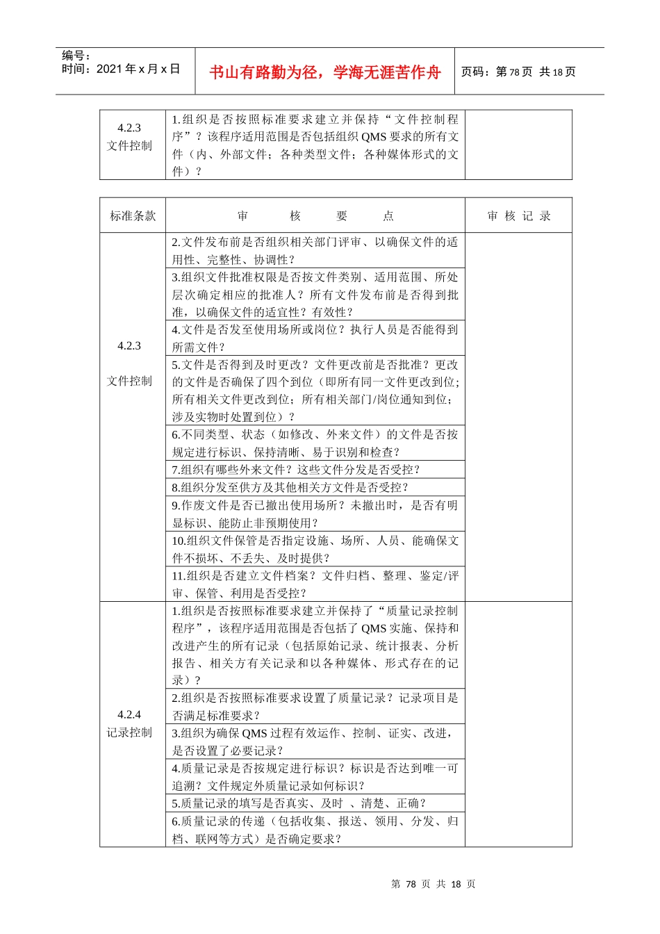 5-内审检查表_第2页