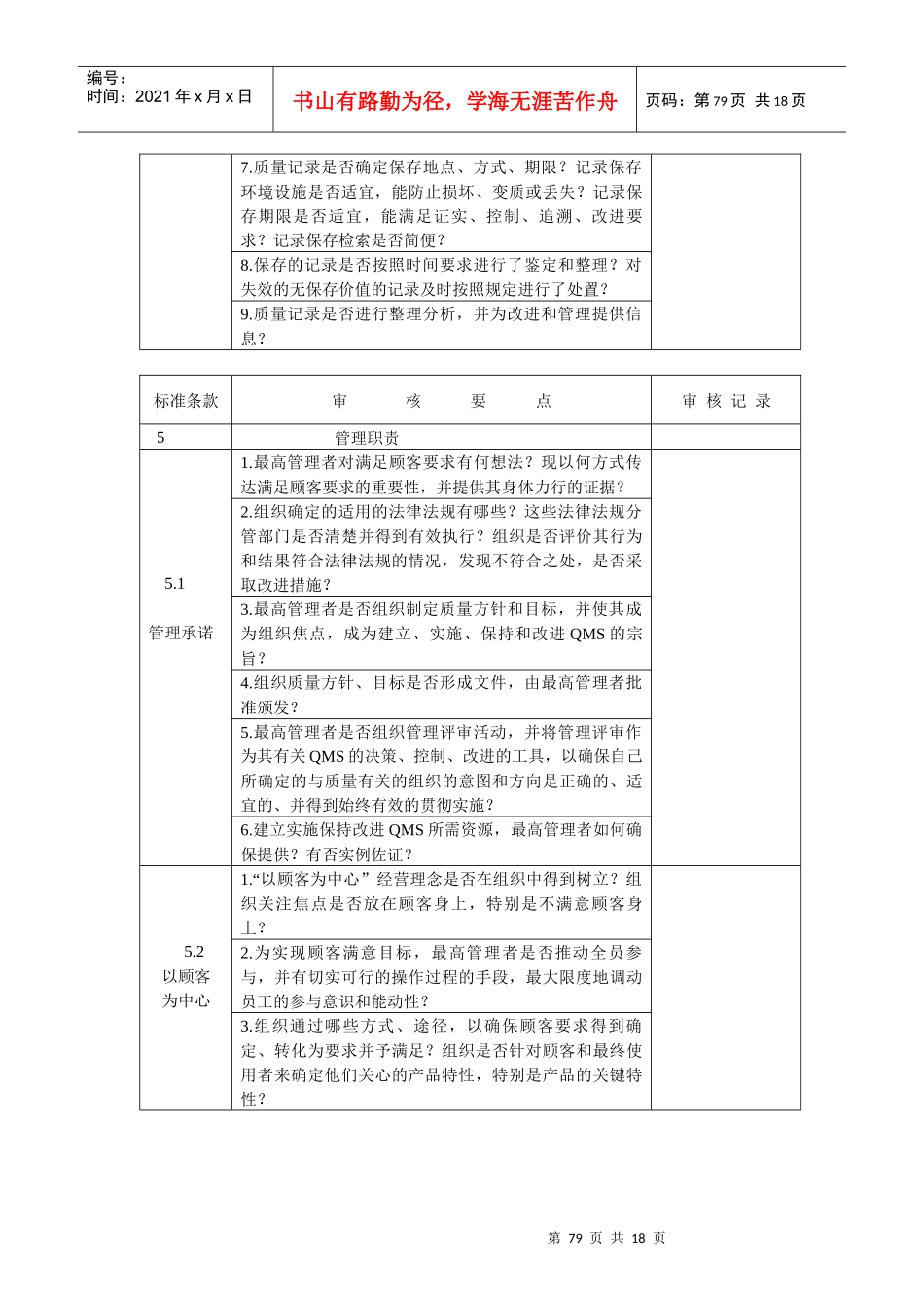 5-内审检查表_第3页