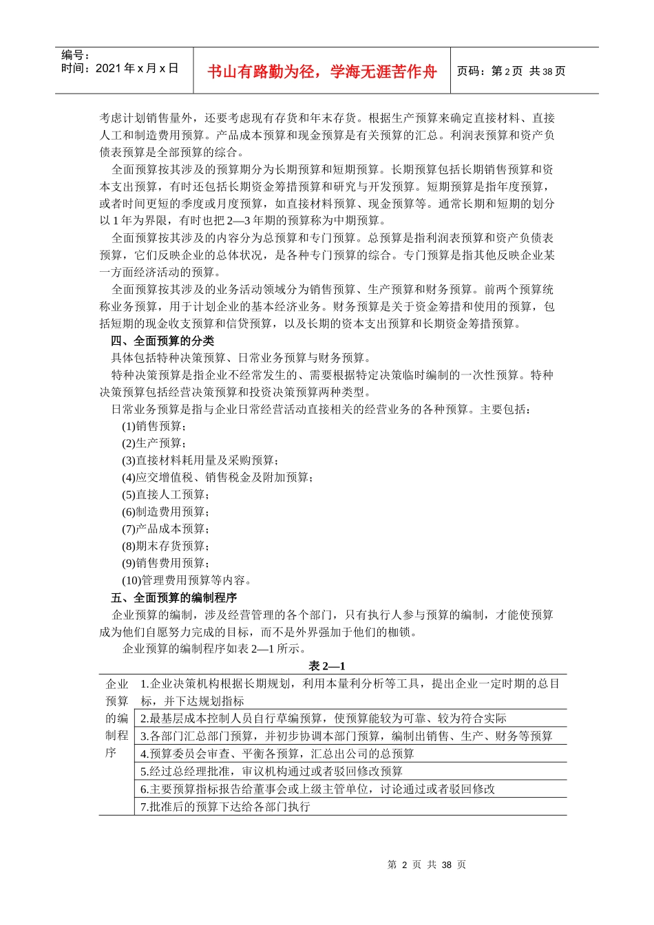 企业财务预算与决算操作实务_第2页
