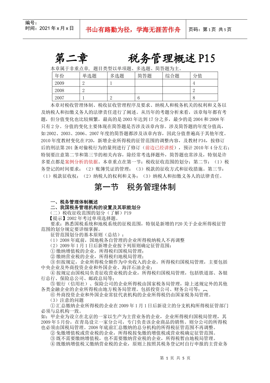 税务代理实务·许明核心考点·第2章(1)_第1页