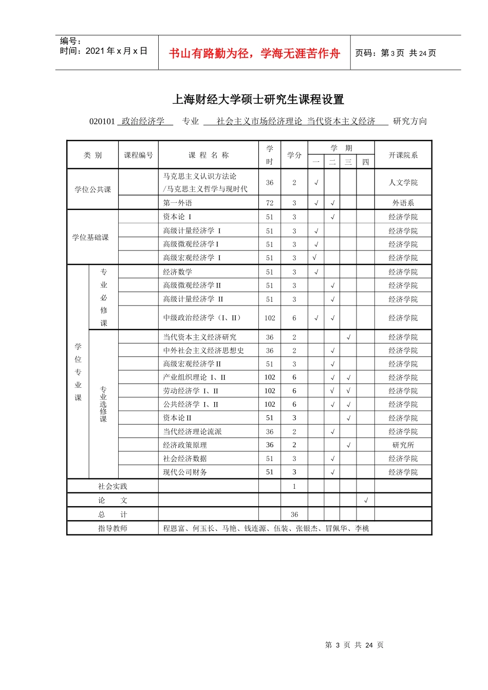 上海财经大学政治经济学专业_第3页
