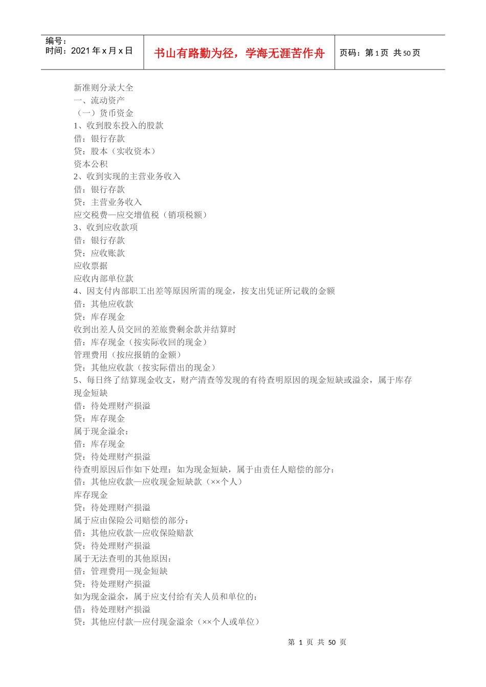 最全会计分录_第1页