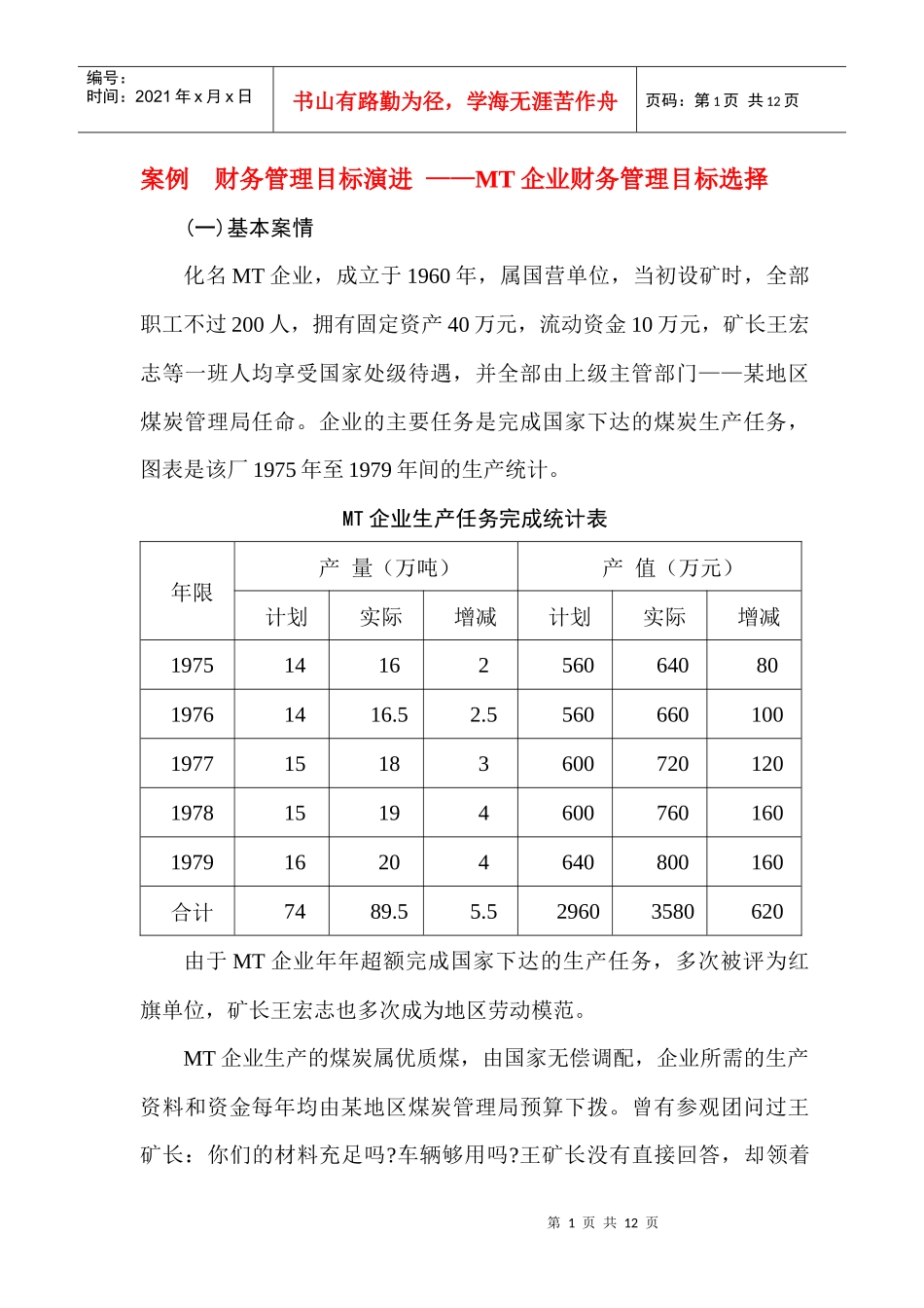 财务管理基本理论案例_第1页