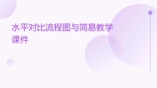 水平对比流程图与简易教学课件