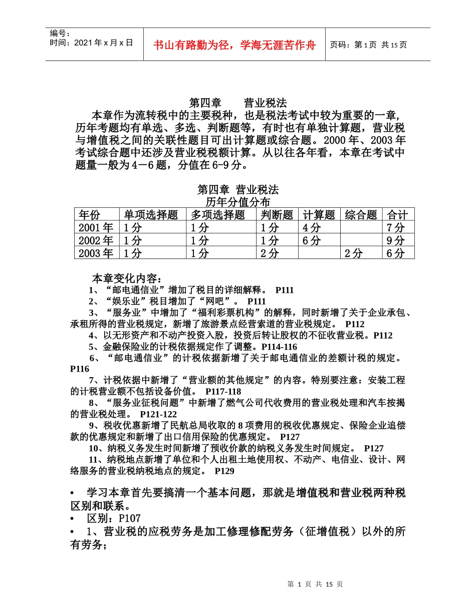 第四章  营业税法_第1页