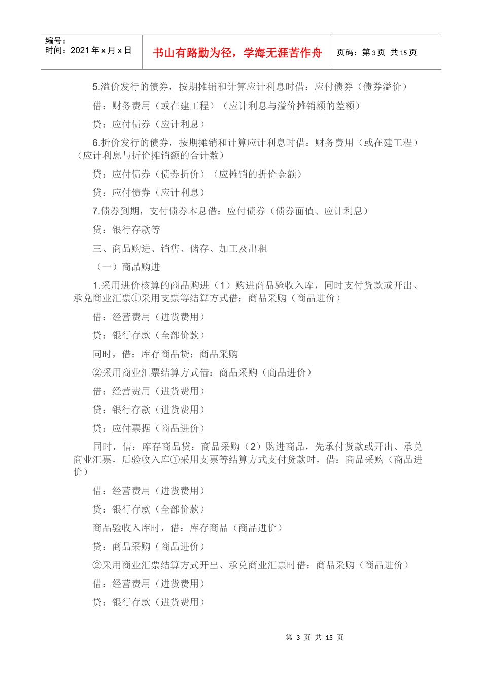 实用财务会计分录_第3页