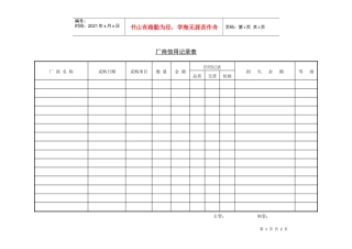 510厂商信用记录表