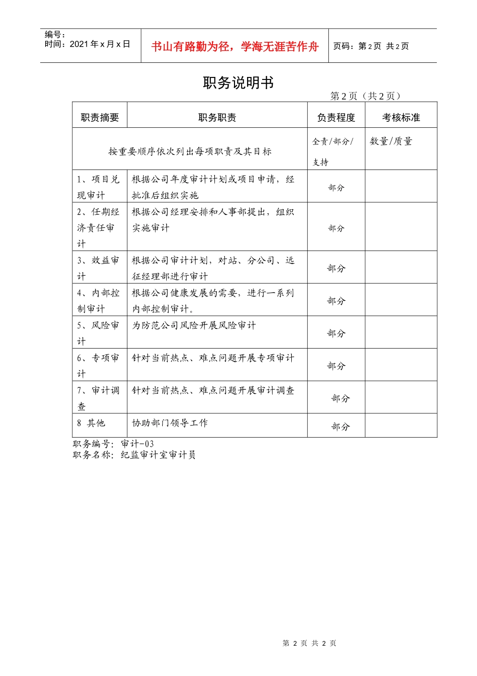 纪监审计室---审计员_第2页