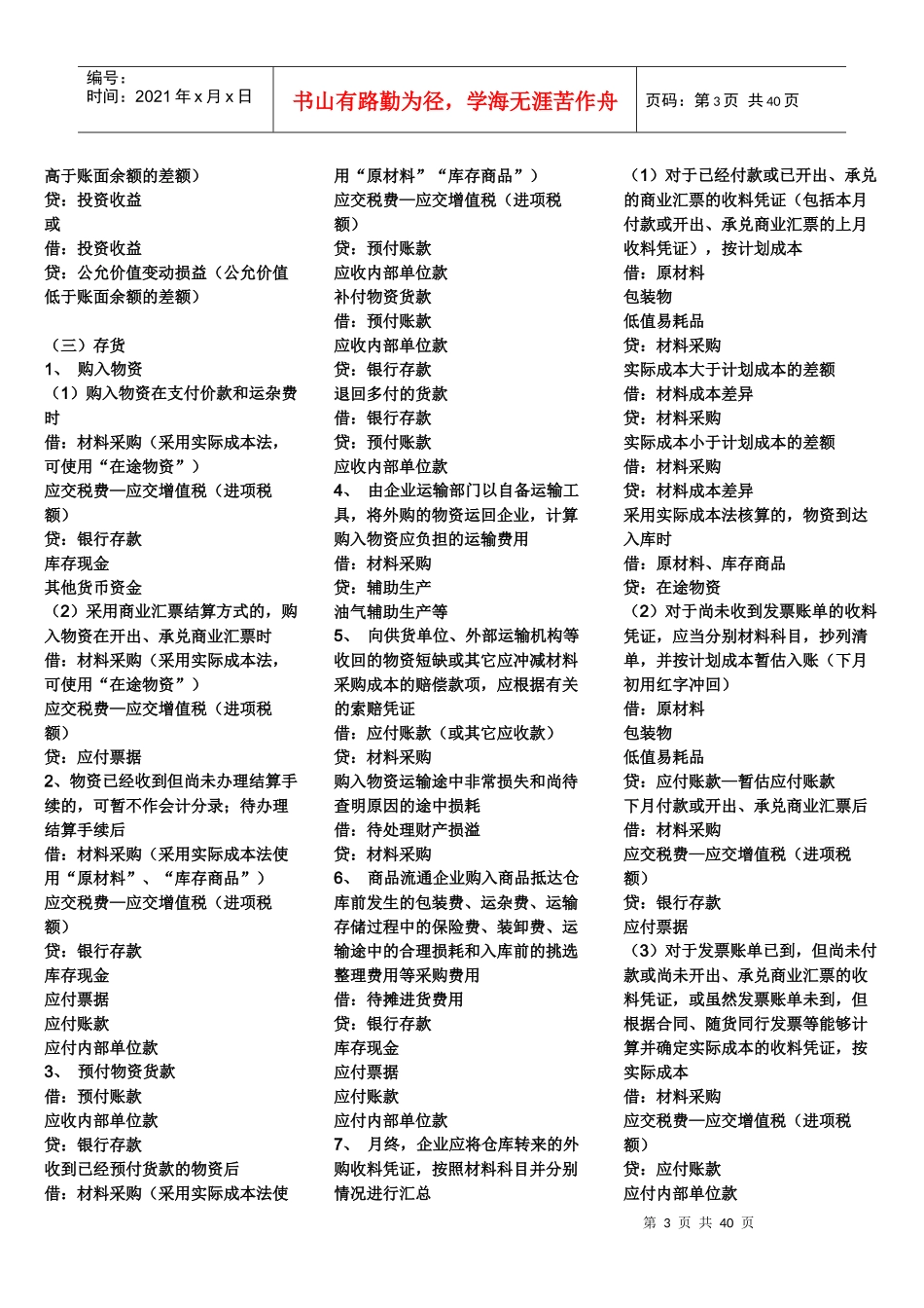 年度会计分录大全_第3页