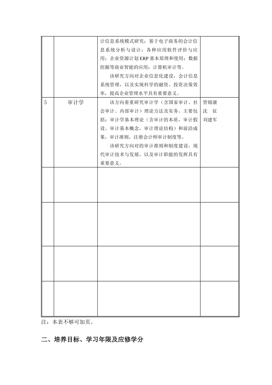 天津财经大学硕士研究生培养方案解析_第3页
