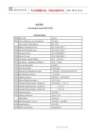 英语会计科目bak