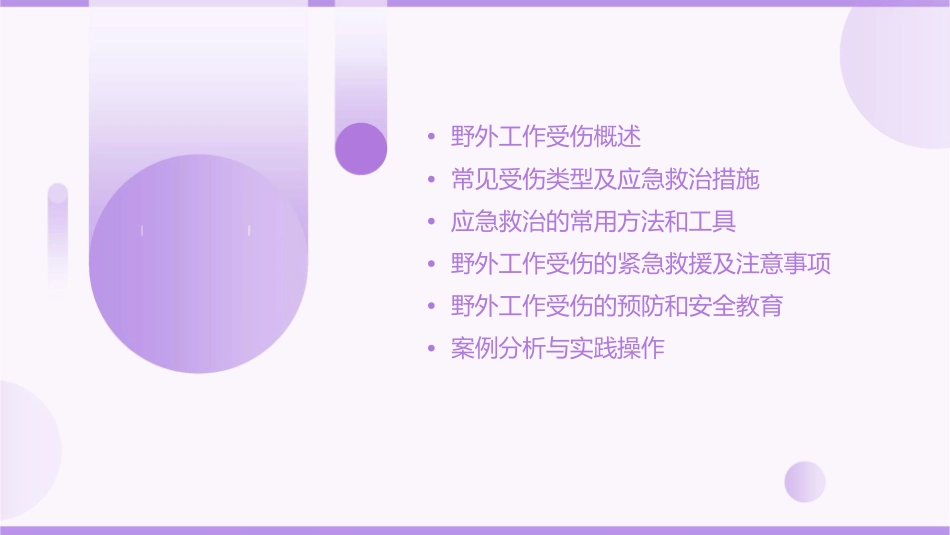 野外工作常见受伤应急救治课件_第2页