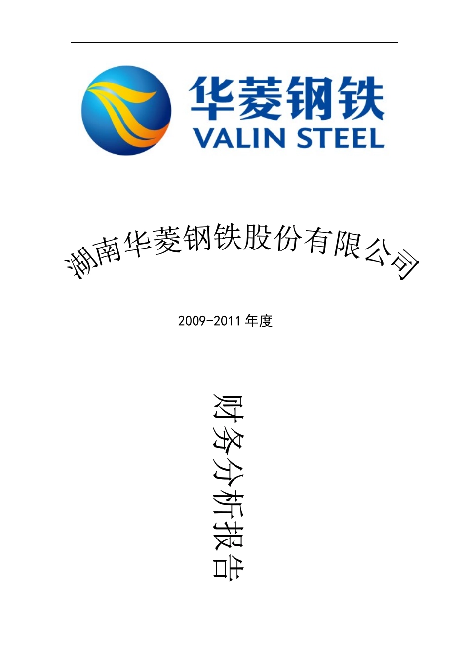 华菱钢铁财务分析报告_第1页