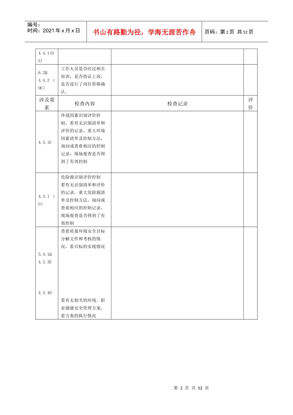 某集团内审检查表_第2页