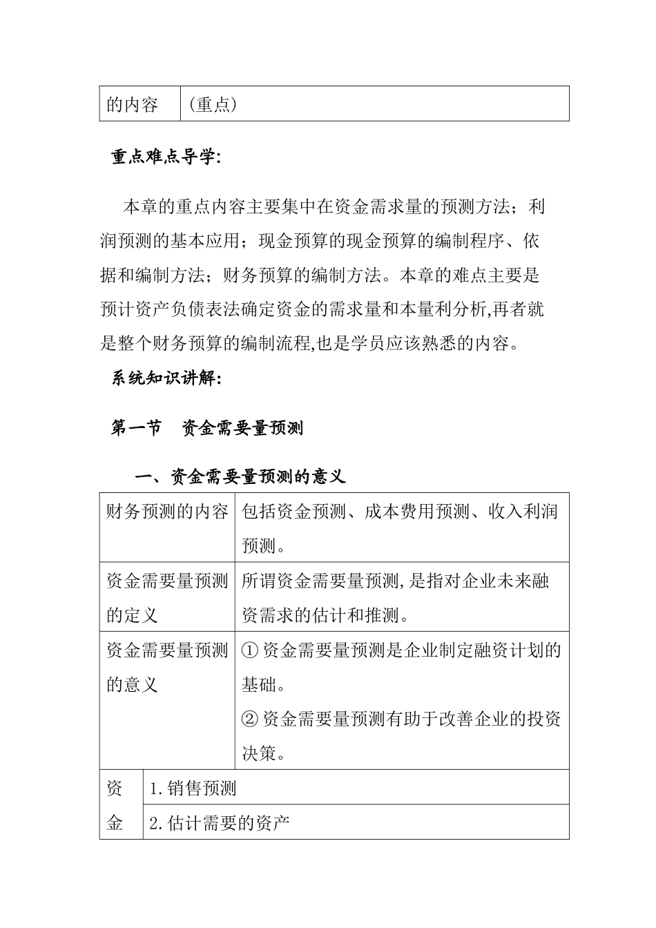 财务预测与财务预算(doc 34页)_第2页