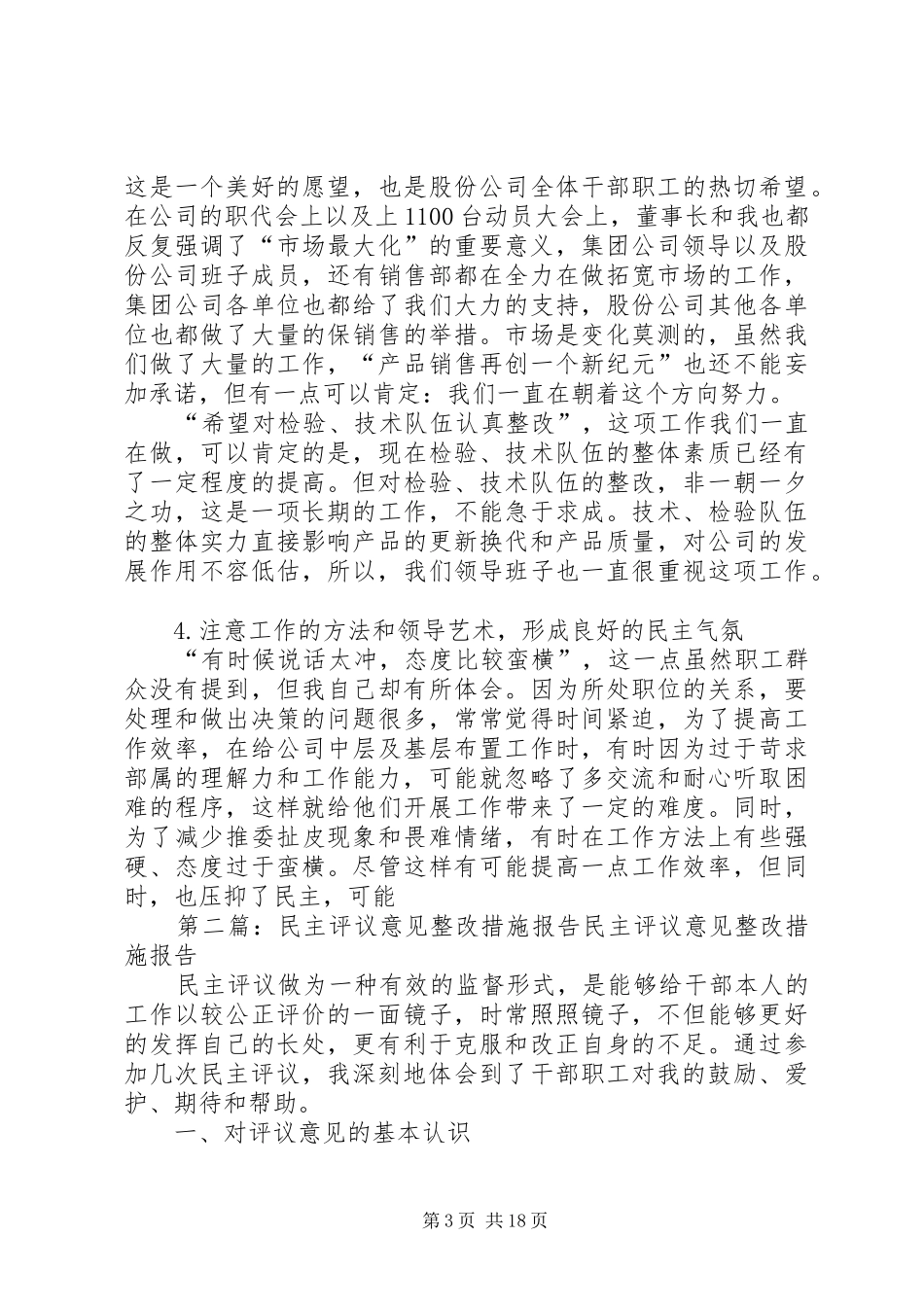 民主评议意见整改措施报告_第3页