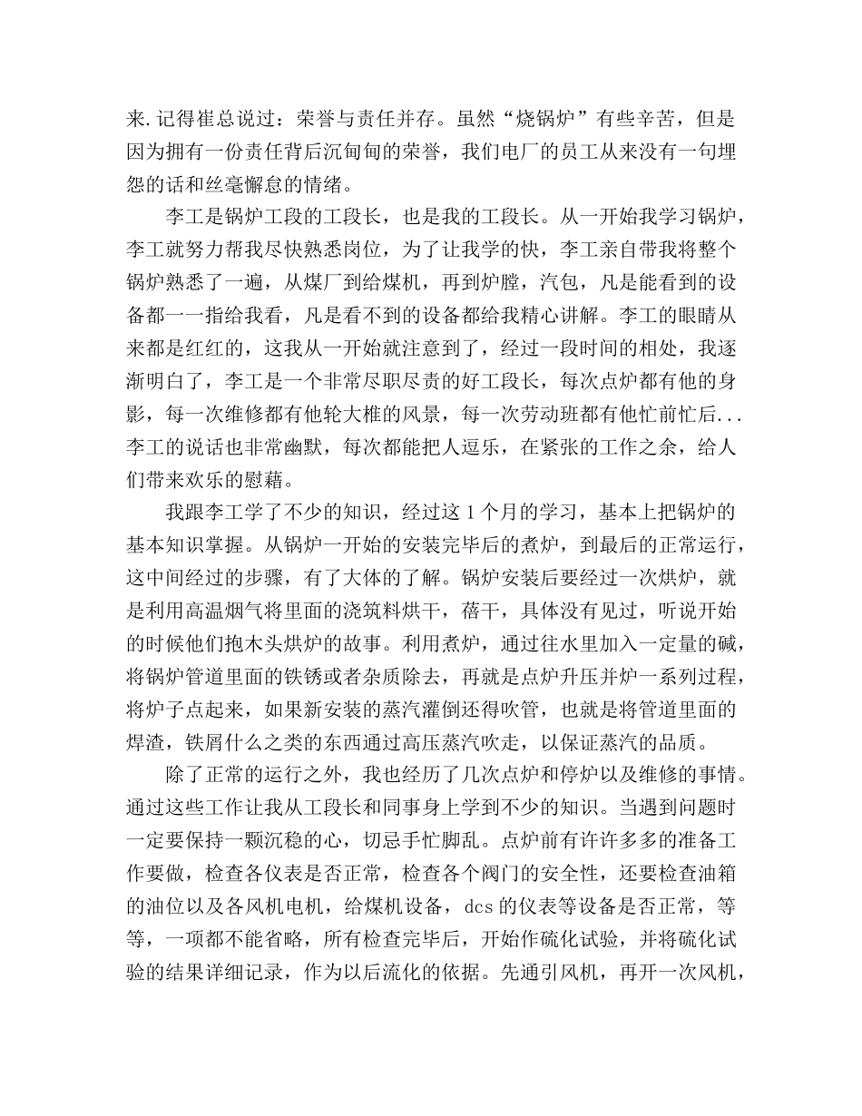 电厂个人工作总结ppt _第3页