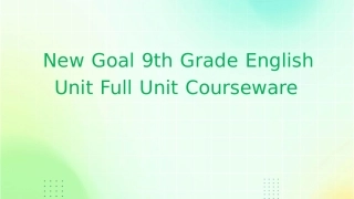 新目标九年级英语unit全单元课件