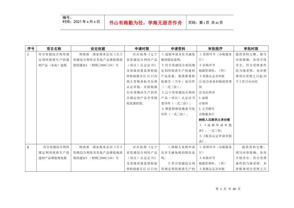 税收优惠政策汇总_第1页