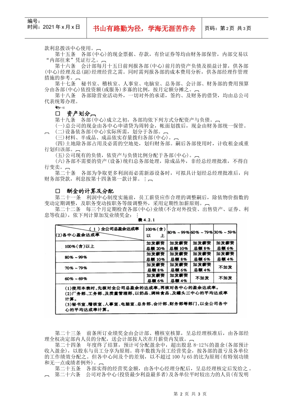 利润中心管理规定_第2页