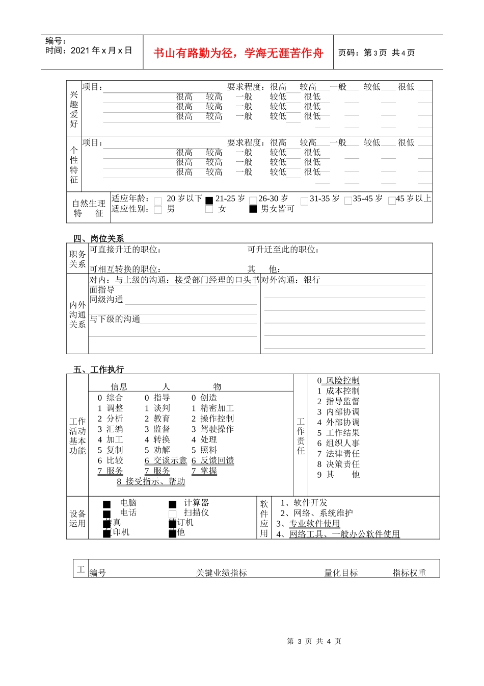 结算财务部出纳岗位职责_第3页