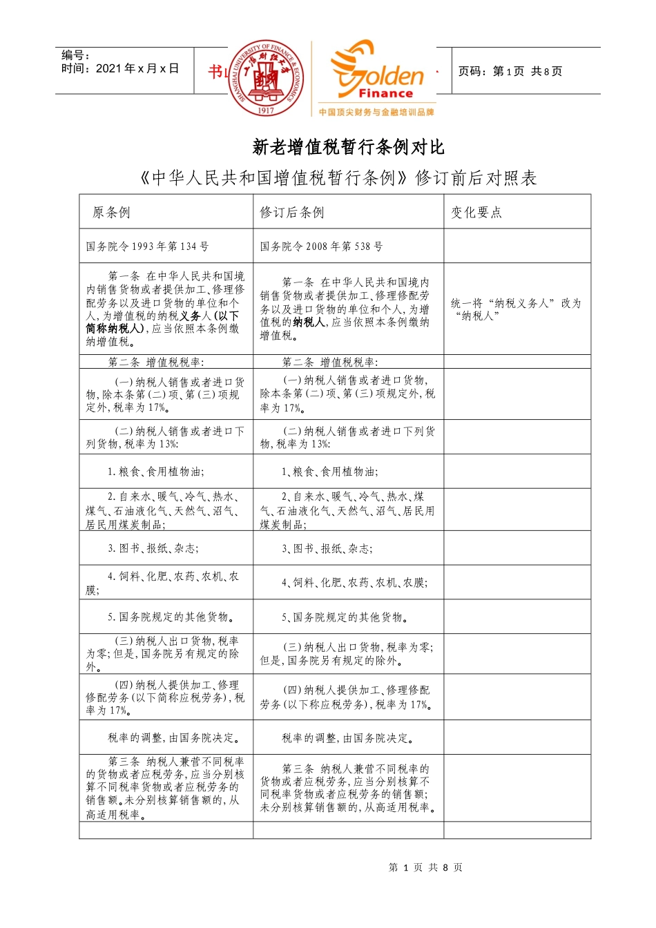 新老增值税暂行条例对比_第1页