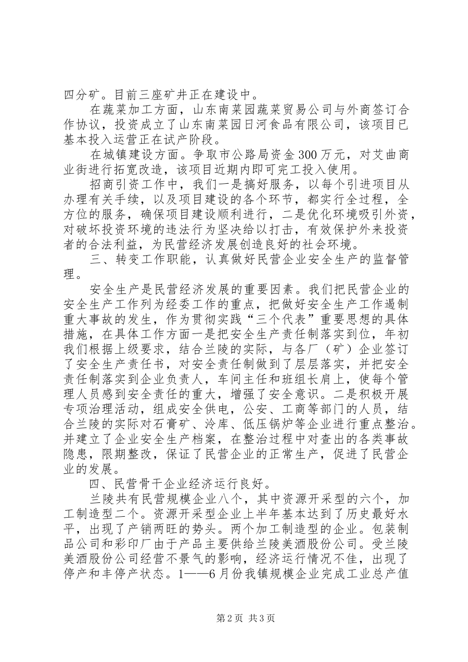 民营经济基本情况汇报材料_第2页