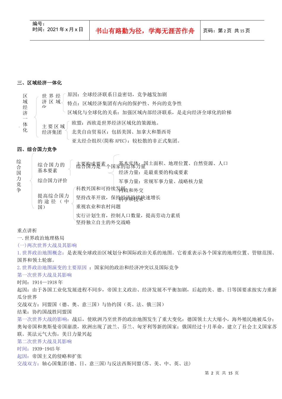 世界政治经济地理格局_第2页