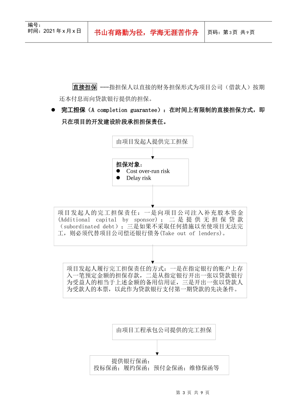 第三讲项目融资风险控制技术（doc 8）_第3页