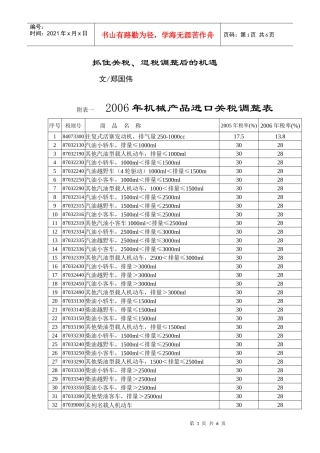 1、汽车行业进口关税进一步降低