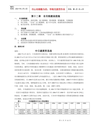 第十二章非关税壁垒措施doc-第十二章非关税壁垒措施