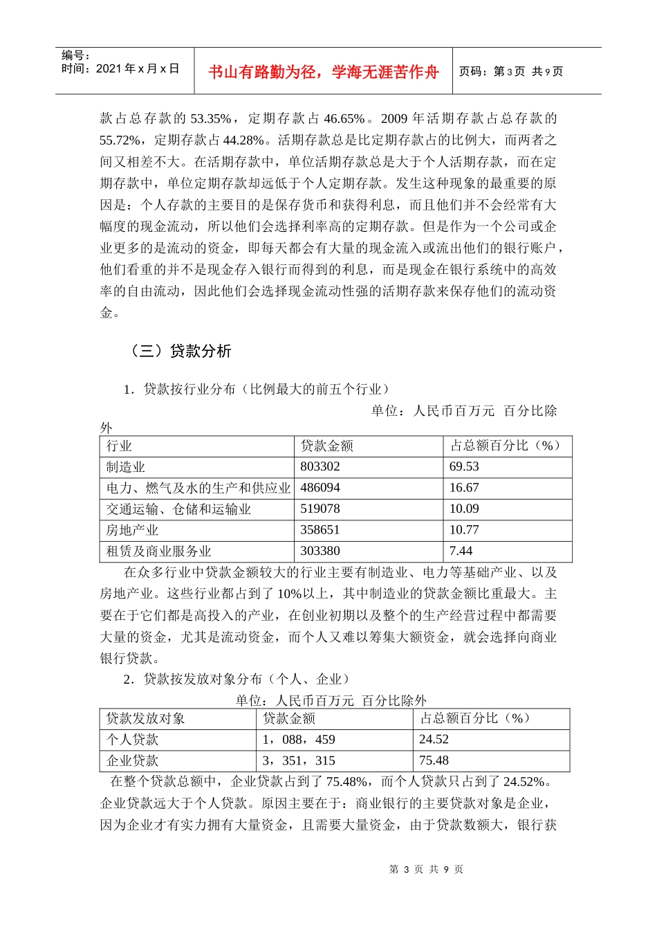 中国某银行财务报告分析_第3页