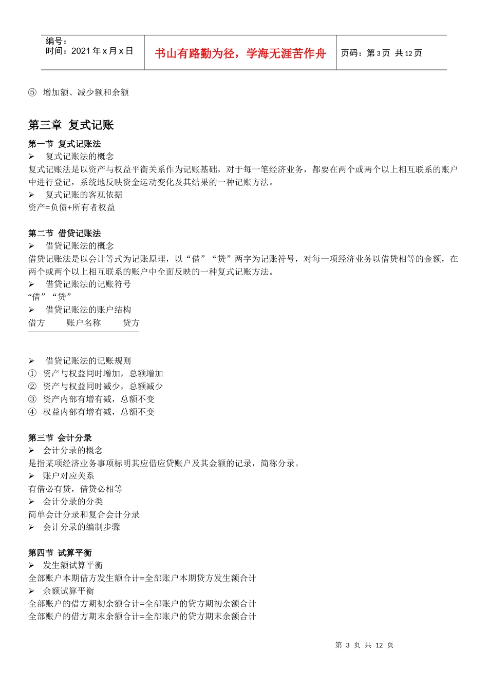 天津会计从业考试纲要_第3页