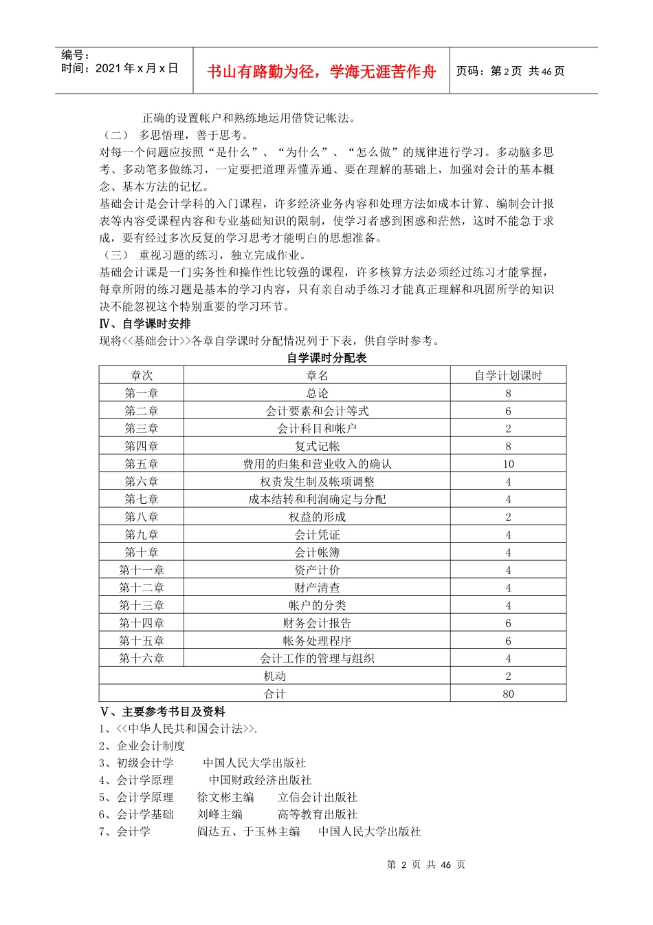 财务会计基础在复习指导书_第2页