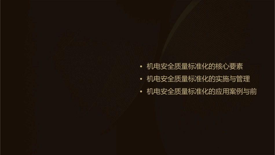 机电安全质量标准化讲义课件_第2页