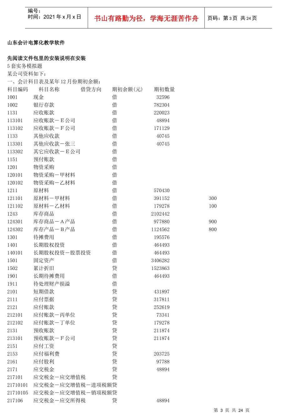 山东会计电算化相关资料整理_第3页